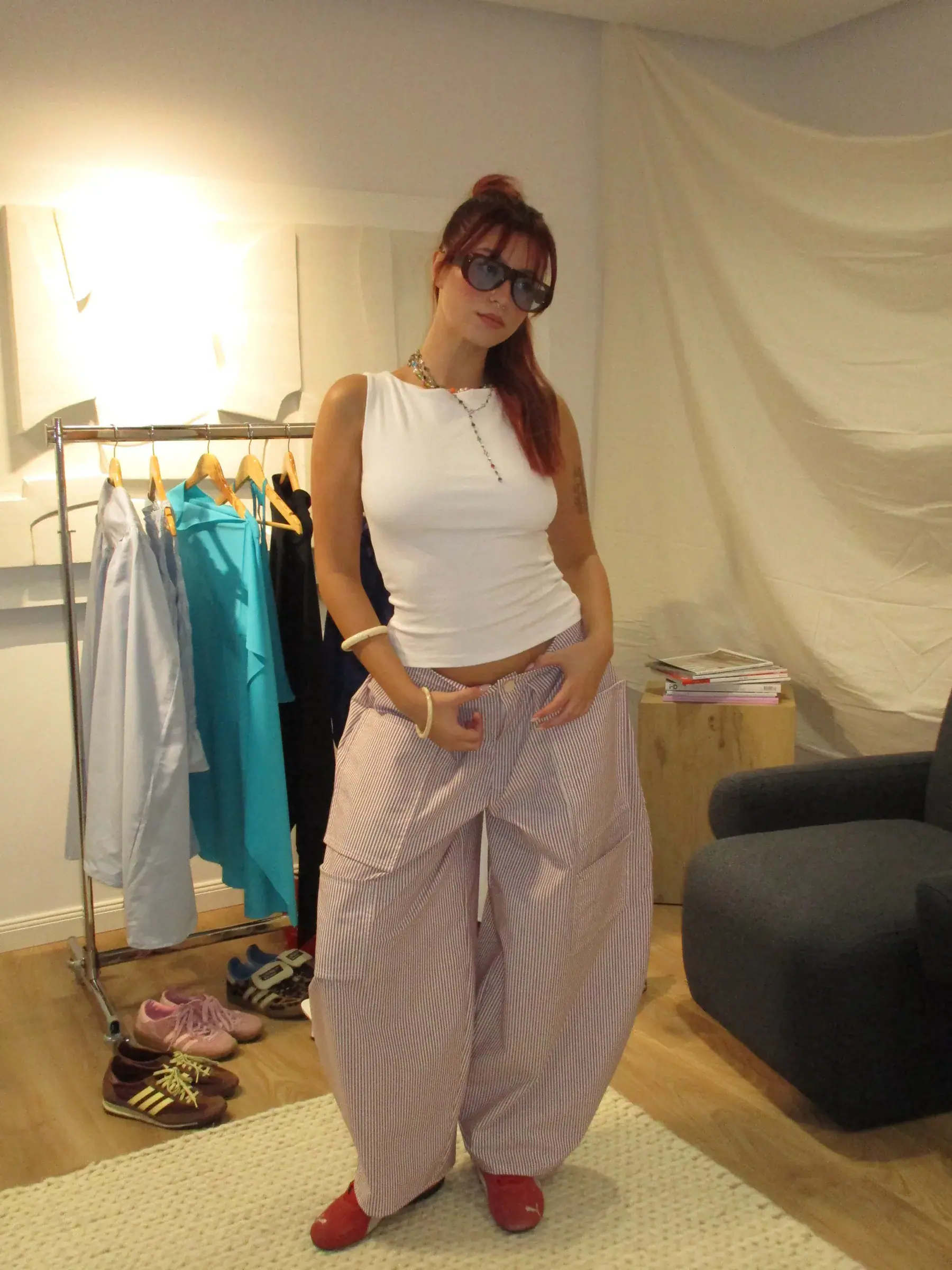 Striped Parachute Pants image 4